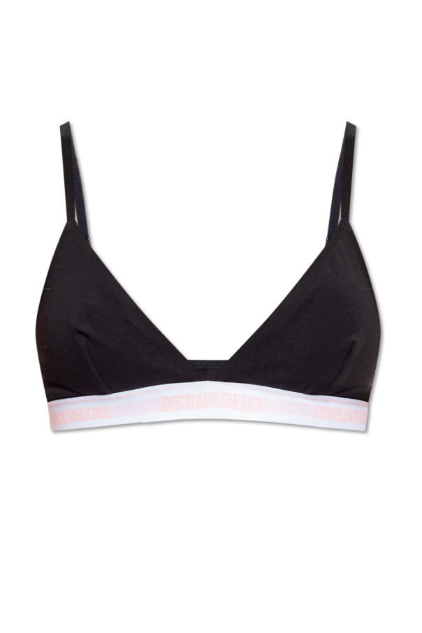 Black Cotton bra Dsquared2 Vitkac GB